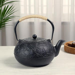 Load image into Gallery viewer, 60.9oz YJX Cast Iron Teapot, Japanese Tetsubin Tea Kettle for Stovetop Safe, Cast Iron Tea Pot with Infuser for Loose Leaf, Black Kettle Teapot, Good Gift For Tea Lovers(1800ml)