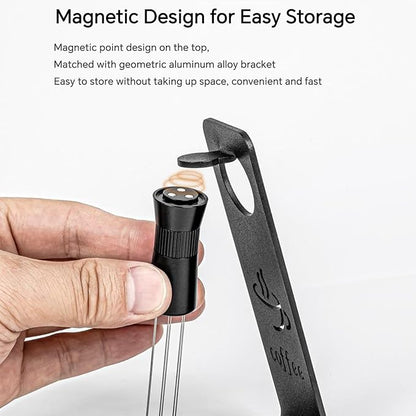 WDT Espresso Distribution Tool, 6-Pin 304 Stainless Steel Coffee Stirrer for Barista, Adjustable Espresso Needle Distributor for Even Extraction