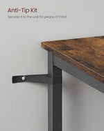 Load image into Gallery viewer, VASAGLE Bar Table, Small Kitchen Dining Table, High Top Pub Table, Bar Height Cocktail Table for Living Room Party, Sturdy Metal, 23.6 x 23.6 x 35.4 Inches for Narrow Spaces, Rustic Brown and Black