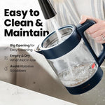 Load image into Gallery viewer, Vianté Electric Kettle With Infuser For Loose Leaf Tea. Hot Tea Maker With Temperature Control And Automatic Shut Off. Kettle With Brewing Programs. 1.5 Liters Capacity | Midnight Blue Color