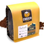 Load image into Gallery viewer, Peruvian Coffee, Ground Coffee, Premium Peru Cenfrocafe Single Origin Fresh Roasted Ground Coffee | Cubico Coffee | 12 Ounce Bag