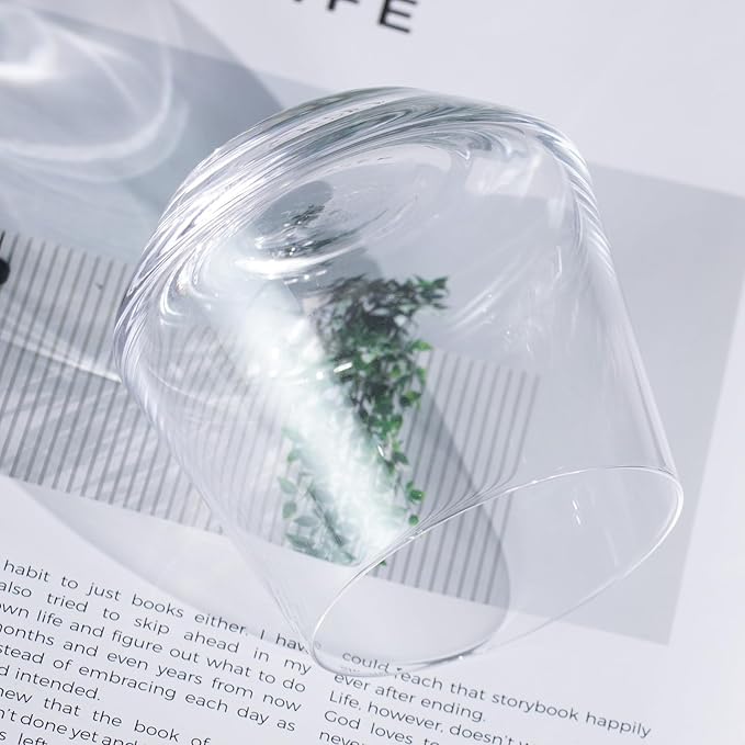 KAMMAK Classic Whiskey Glass 10.14 oz (300 ml), Thick Base Tumbler with Delicate Rim & Seamless Design, Heavy Duty Lead-Free Crystal Glass for Old Fashioned, Scotch, Bourbon