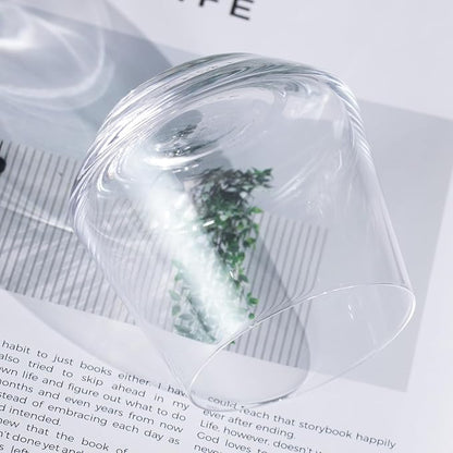 KAMMAK Classic Whiskey Glass 10.14 oz (300 ml), Thick Base Tumbler with Delicate Rim & Seamless Design, Heavy Duty Lead-Free Crystal Glass for Old Fashioned, Scotch, Bourbon