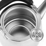 Load image into Gallery viewer, Tea Kettle,Whistling Tea kettle for Stove Top,2 QT Stainless Steel Teapot,Induction Tea Kettle Pot for Stovetop (1.9 L,Silver)