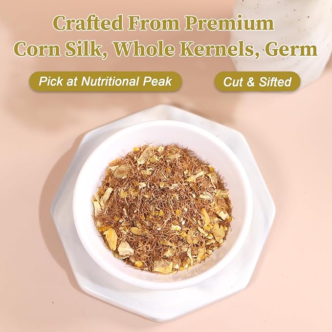 Fullchea - Corn Silk Tea Bags, 50 Counts - Subtly Sweet Flavor & Corn Aroma - Non-GMO - Caffeine-Free - Support Kidney & Aid Digestion