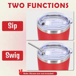 Load image into Gallery viewer, 20oz Tumbler Stainless Steel Tumbler Cup with Lid Vacuum Insulated Double Wall Travel Mug, Durable Powder Coated Travel Coffee Tumbler Mug for Hot &amp; Cold Drinks, Red,4 Pack