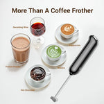 Load image into Gallery viewer, InstaWhisk Milk Frother with Variable Speed, Rechargeable Coffee Frother Wand with Detachable Double Whisk, Drink Mixer Handheld Electric Stirrer for Latte, Cappuccino, Matcha, Almond Milk, Protein