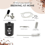 Load image into Gallery viewer, The Original Royal Brew Nitro Cold Brew Coffee Maker - Gift for Coffee Lovers - 64 oz Home Keg, Nitrogen Gas System Coffee Dispenser Kit