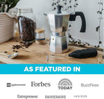 Load image into Gallery viewer, GROSCHE Milano Moka Pot | 3 Espresso Cup - 5 oz | Stovetop Espresso Percolator &amp; Coffee Maker – Portable, Ideal for Home and Camping