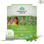 Load image into Gallery viewer, ORGANIC INDIA Tulsi Moringa Tea Bags- Holy Basil, Lemongrass, Moringa Leaves, Calming Immune Support Tea, USDA Organic, Caffeine Free- 18 Bags, 3 Pack