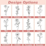 Load image into Gallery viewer, Personalized 40 Oz Tumbler with Handle Made in USA Custom Tumbler with Name &amp; Birth Flower Month, Stainless Steel Travel Coffee Mug Cup, Birthday Gifts Personalized Gifts for Women Men