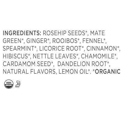 Tea Forte Purify Premium Organic Loose Leaf Caffeinated Herbal Tea Blend Canister, Makes 35-50 Cups