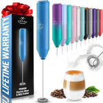 Load image into Gallery viewer, Zulay Kitchen Milk Frother Handheld Battery Operated – Electric Drink Mixer for Coffee, Lattes, Cappuccinos, Matcha &amp; Hot Chocolate – Portable Foam Maker &amp; Coffee Bar Accessory