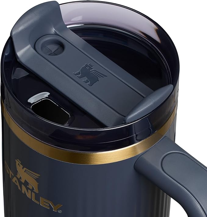STANLEY Quencher H2.0 Tumbler with Handle and Straw 30 oz | Flowstate 3-Position Lid | Cup Holder Compatible for Travel | Insulated Stainless Steel Cup | BPA-Free | Fluted Twilight