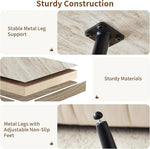 Load image into Gallery viewer, 31.5" Modern Round Coffee Table,Small Coffee Tables Center Table with Metal Legs Wood Mars Marble-Patterned Tabletop for Living Room Office Apartment,Easy to Assemble, Wood Mars Marble