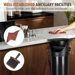 Load image into Gallery viewer, Knock Box for Espresso Grounds Commercial Floor-Standing Coffee Grounds Knock Box with Brush 18L Large Capacity Coffee Knockbox with Towel and Garbage Bags for Coffee Shops,Bar Home,Coffee lovers