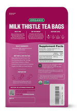 Load image into Gallery viewer, FGO Organic Milk Thistle Tea, 100 Count, Eco-Conscious Herbal Tea Bags, Resealable Bag, Caffeine Free, Packaging May Vary (Pack of 1)