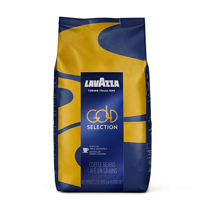 Lavazza Gold Selection Whole Bean Coffee Blend, Light Roast, 2.2 Pound Bag ,Premium Quality, Blended and roasted in Italy,Well balanced, Aromatic Blend with notes of honey and almond