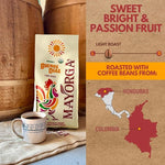 Load image into Gallery viewer, Mayorga Organic Coffee 5lb Buenos Dias - Light Roast Whole Bean Coffee Specialty Grade, 100% Arabica, Slow Roasted, Citrusy and Sweet Flavor with Low Acidity - USDA Organic, Non-GMO, Kosher