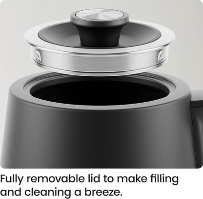 Chefman Gooseneck Electric Kettle, 0.8L Pour Over Tea Kettle for Coffee and Tea, One-Touch Operation, Boil-Dry Protection, Auto Shut-Off, Ultra-Fast Hot Water Boiler – Black