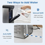 Load image into Gallery viewer, Gevi V2.0 Countertop Gemi Nugget Ice Maker | Self-Cleaning Pellet Ice Machine | Stainless Steel Housing |16.7''H Fits Perfectly Under Wall Cabinet | Silver with Viewing Window