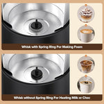 Load image into Gallery viewer, Milk Frother and Steamer, Large Capacity Detachable Electric Milk Frother, Automatic Warm and Cold Foam Maker, Hot Chocolate Maker, BPA Free, Black