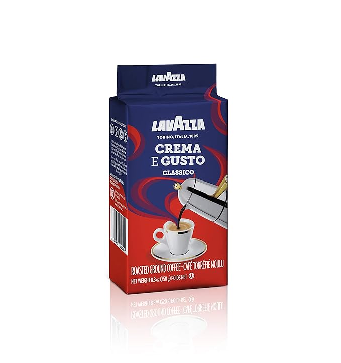 Lavazza 2 Pack Crema E Gusto Ground Coffee 8.8oz/250g Each
