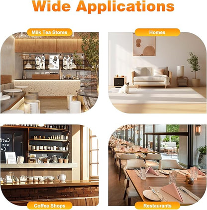 Electric Drink Mixer, Restaurant-Quality Retro Milkshake Maker & Milk Frother with 2 Speeds and 17 oz. Stainless Steel Cup, Smoothie Ice Cream Mixer for Commercial and Home