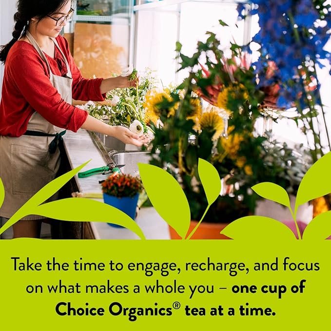 Choice Organic Teas - Favorites Variety Pack Sampler - Includes Earl Grey, Jasmine Green, Oolong, Rooibos, Cocoa Mint Puerh, and Grapefruit Honeybush Organic Teas - 96 Tea Bags (Pack of 6)