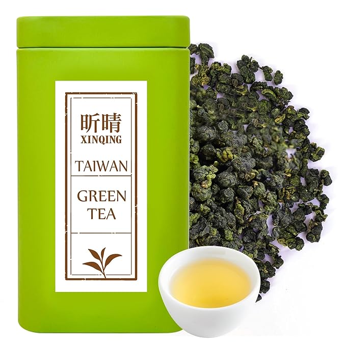 Xin Qing Taiwan Green Tea Taiwan high mountain Green Tea Loose Taiwan Tea | Naturally Sweet and Not Bitter 200g/7.05oz