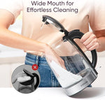 Load image into Gallery viewer, Cosori Electric Kettle, No Plastic Filter &amp; Spout, 1.7L Tea Kettle &amp; Hot Water Boiler For Coffee &amp; Tea, Water Heater &amp; Teapot, Automatic Shut Off, Borosilicate glass, Black, 1500W