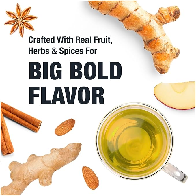 Tiesta Tea - Golden Milk, Loose Leaf, Sweet Turmeric Herbal Tea, Premium Non-Caffeinated Herbal Blend, Make Hot or Iced, Brews Up to 200 Cups, 16 oz Resealable Bulk Pouch