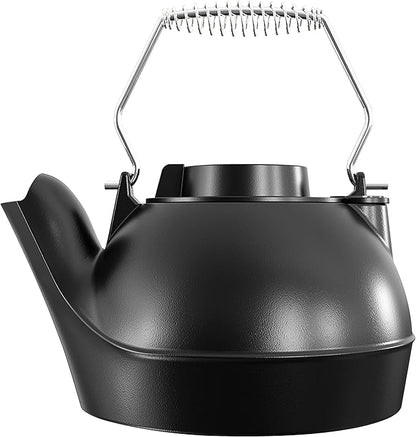 Fire Beauty Humidifying Iron Kettle，Stove Humidifier，Wood Stove Kettle，Cast Iron，Chrome handle