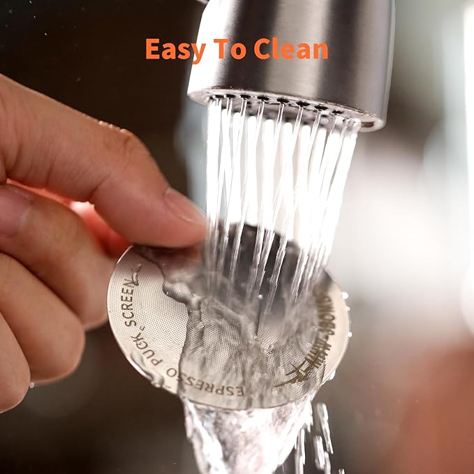 MHW-3BOMBER 54mm Puck Screen - 0.8mm Espresso Puck Screen - Metal Reusable Coffee Filter for Breville Sage 54mm Portafilter Basket - Double-layer Espresso Screen FG5591M-OS