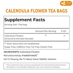 Load image into Gallery viewer, FreshDrinkUS, Premium 135 Calendula Tea Bags, 100% Natural and Pure Calendula Flowers, Eco-conscious Tea Bags. Herbal Tea. No Sugar, No Caffeine, No Gluten, Vegan.