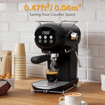 Load image into Gallery viewer, Espresso Machine with Steam Milk Frother Semi Automatic 20 Bar Compact Black with Toggle Switch for home Cafetera Espresso, Latte, Cappuccino, Americano, Macchiato