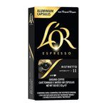 Load image into Gallery viewer, L'OR Espresso Capsules, 10 Count Ristretto, Single-Serve Aluminum Coffee Capsules Compatible with the L'OR BARISTA System &amp; *Nespresso Original Machines, 10 Count (Pack of 1)