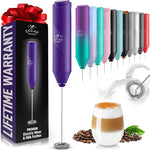 Load image into Gallery viewer, Zulay Kitchen Milk Frother Handheld Battery Operated – Electric Drink Mixer for Coffee, Lattes, Cappuccinos, Matcha &amp; Hot Chocolate – Portable Foam Maker &amp; Coffee Bar Accessory
