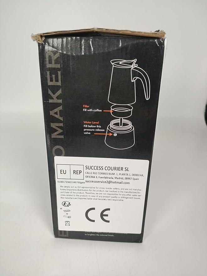 12 Cup Stovetop Espresso Maker Stainless Steel Moka Pot Stove Top Percolator Italian Coffee Makers Capable Mocha Greca Machine Cafe Classic Induction Cookers for Home and Camping 600ml 20oz