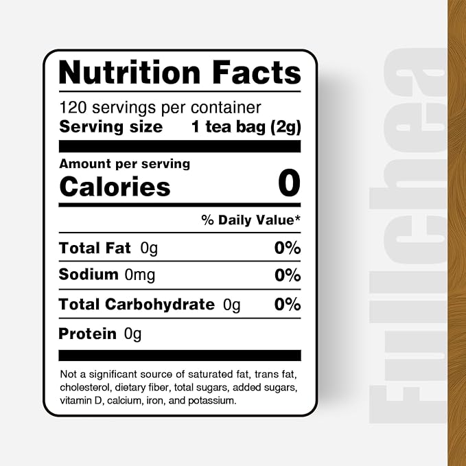 FullChea - Turmeric Ginger Cinnamon Tea Bags, 120 Teabags, 2g/bag - Premium Turmeric, Ginger, Cinnamon - Non-GMO - Caffeine-free - Aid Digestion & Boost Immunity