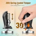 Load image into Gallery viewer, 58mm Espresso Coffee Tamper Set - Calibrated Spring-loaded Espresso Tamper 304 Stainless Steel Ground Tamper Fits for Breville Portafilter Espresso Hand Tampers for Barista Home Coffee