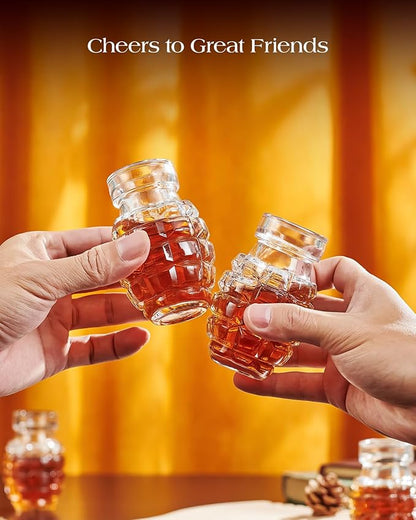 Kollea Grenade Shaped Shot Glass Set, Funny Shot Cups with Heavy Base for Whiskey, Tequila, Vodka, Liquor, 21st Birthday Gifts for Men Dad, Military Men Cave Decor, 3.7 Oz Bartender, 4 Pcs, Christmas