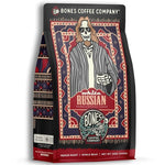 Load image into Gallery viewer, Bones Coffee Company White Russian, Cream and Cocktail Flavored Coffee, Medium Roast Low Acid Arabica Beans Compatible with Auto drip and French Press Coffee Maker, 12 Oz Whole Bean