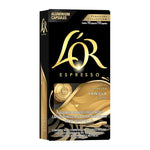 Load image into Gallery viewer, L'OR Espresso Capsules, 10 Count Vanilla, Single-Serve Aluminum Coffee Capsules Compatible with the L'OR BARISTA System &amp; *Nespresso Original Machines, 10 Count (Pack of 1)