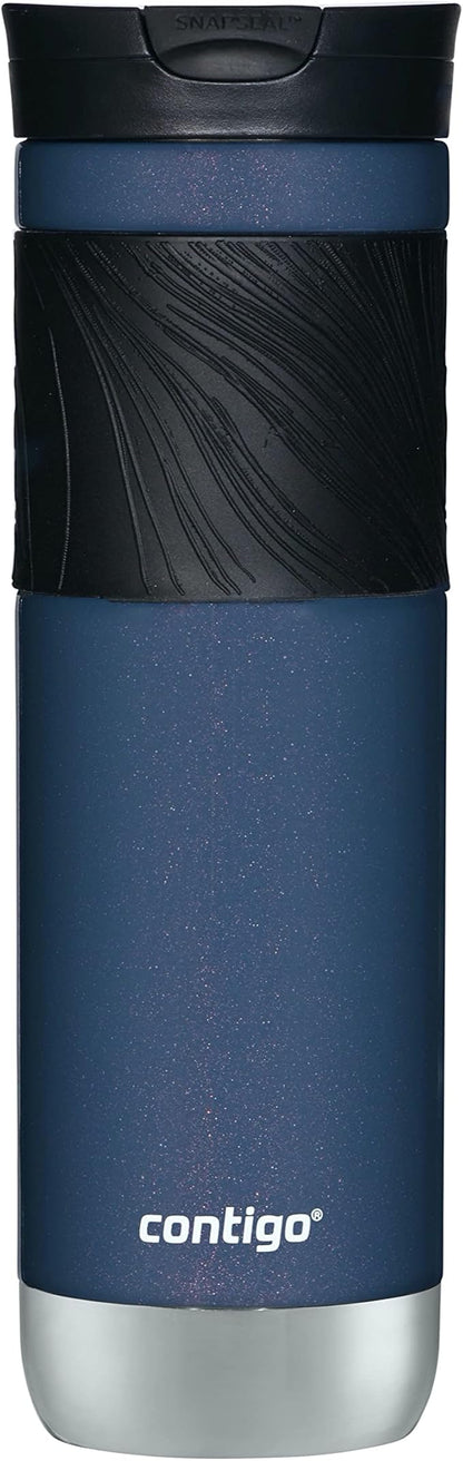 Contigo Byron Travel Mug, Insulated Stainless Steel, 24oz | Leak-Proof Lid | BPA-Free | ThermoLock Insulation | Pack of 4