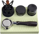 Load image into Gallery viewer, IKAPE Espresso Tamping Mat, Food Grade Silicone Coffee Tamper Mat, Portafilter Tamp Mat Espresso Accessory For Baristas, Waterproof Heat Resistant Tamping Pad Mat for Counter(Light Green)