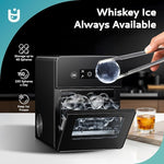 Load image into Gallery viewer, EUHOMY Ice Ball Maker Countertop, 144Pcs/day, 4Pcs Ready in 40Mins, Self-Cleaning, Sphere Ice Maker Machine with Crystal Clear Ice for Whiskey/Brandy/Rum