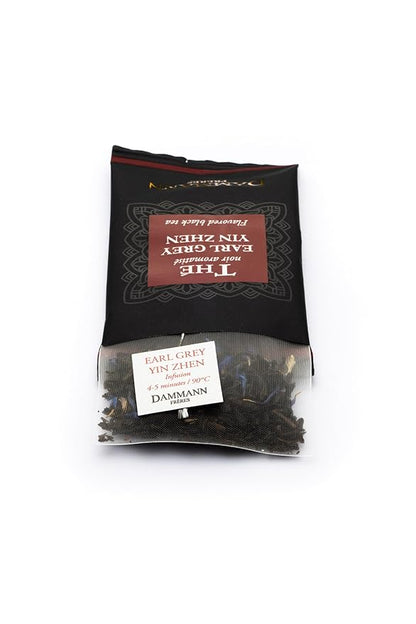 Dammann Freres Sachets, Earl Grey Yin Zhen Tea Bags, Premium Gourmet French Black Tea, Blend Bergamot, Individually Wrapped, 24 Count (Single Pack)