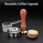 Load image into Gallery viewer, tainless Steel Reusable Coffee Capsule, Refillable Espresso Pod with Tamper &amp; Brush Compatible for A Modo Coffee Makers