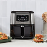 Load image into Gallery viewer, Cuisinart Air Fryer, 6-Quart Basket Large Fryer with 5 Cooking Functions to Roast, Bake, Broil, Air Fry and Keep Warm, 5 Airfryer Presets, Dishwasher-Safe Parts, AIR-200, Stainless Steel &amp; Black